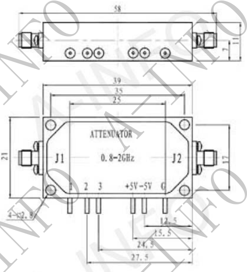 Цифровой аттенюатор компании A-INFO — SJ-ST-800-2000-35-5 (SJ-ST-820-35-5)