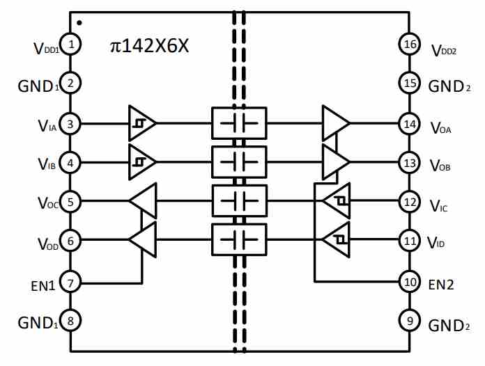 Схема изолятора 2Pai Semiconductor (Shanghai)